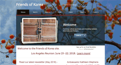 Desktop Screenshot of friendsofkorea.net
